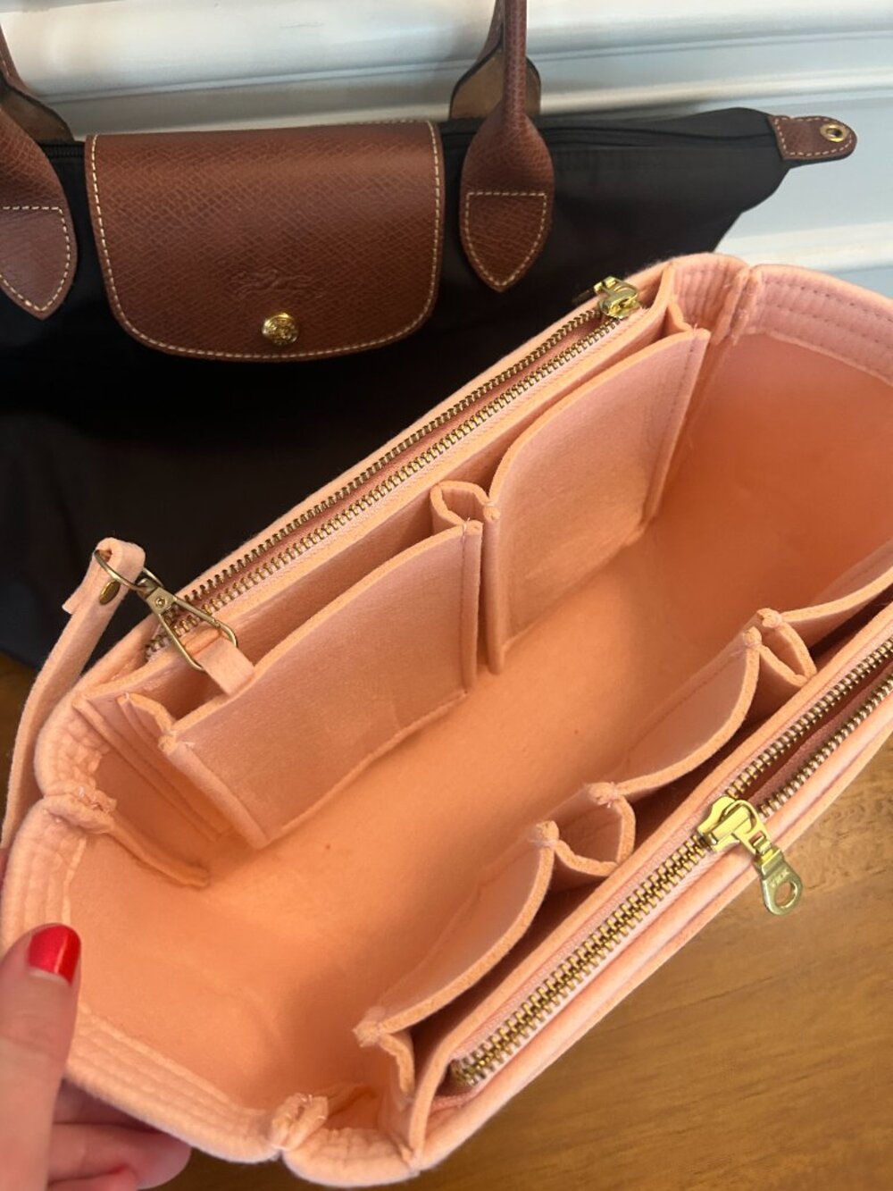 Longchamp Le Pliage Black Tote Medium| WITH INSERT! Cute & Sturdy - Picture 2 of 13
